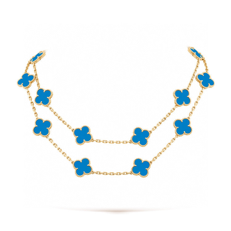 [Lumi Jewels]CLOVER 20 MOTIFS TURQUOISE DORÉ