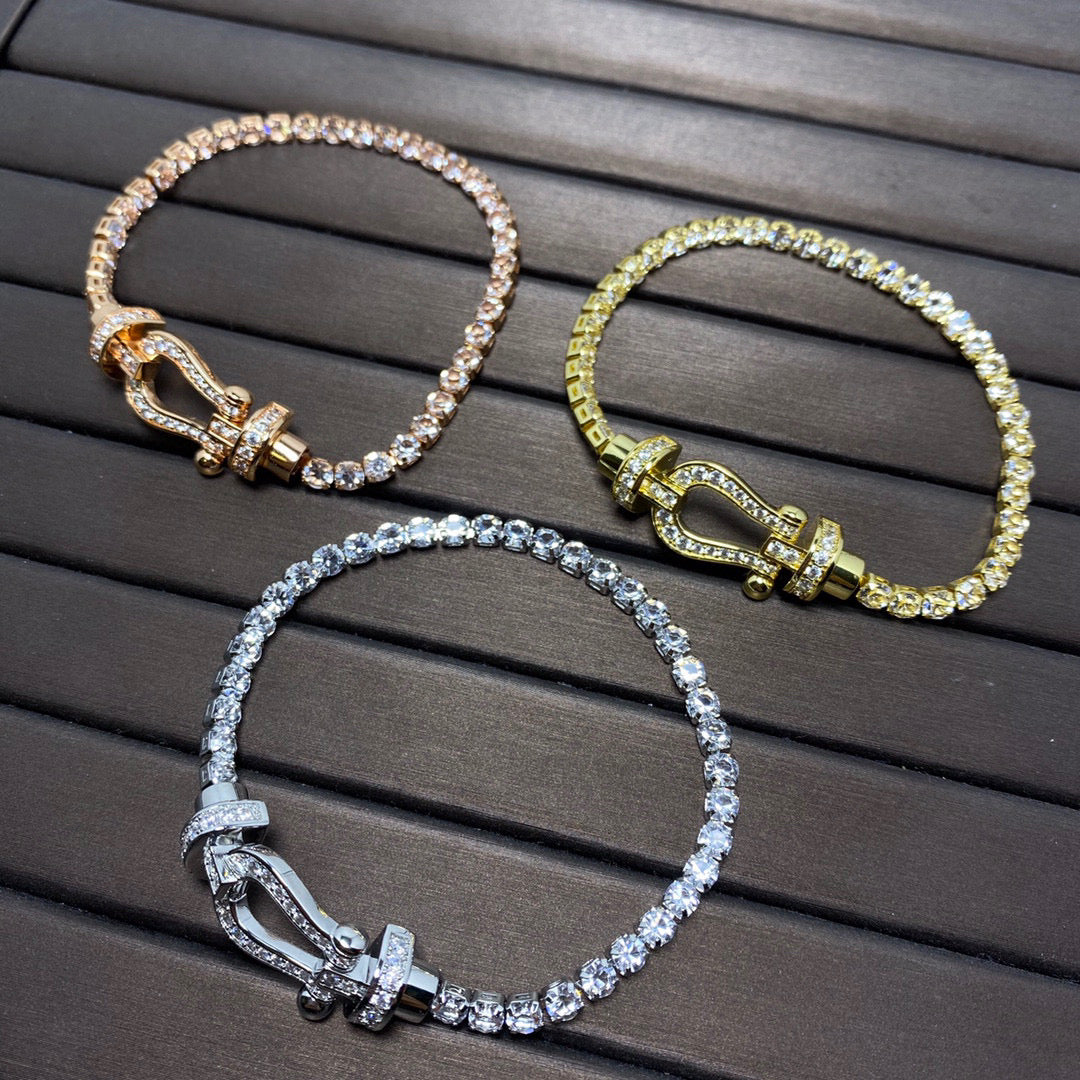 [Lumi Jewels]FORCE  HORSESHOE  DIAMOND TENNIS BRACELET
