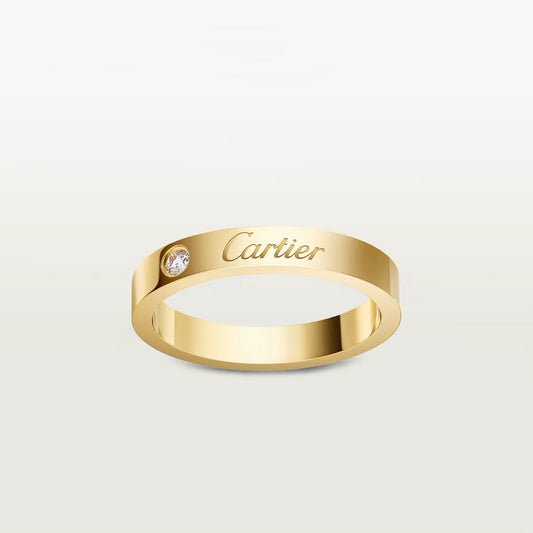 [Lumi Jewelry]LOVE RING 4MM 1 DIAMOND