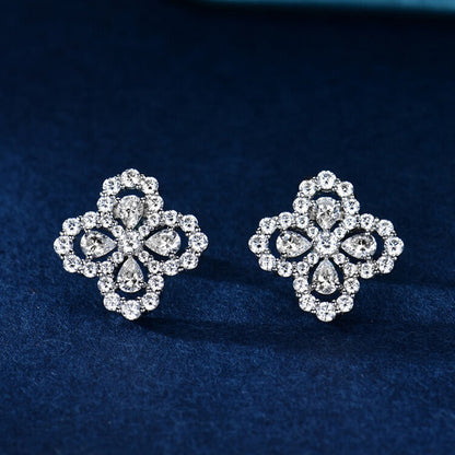 [Lumi Jewels]BOUCLES D'OREILLES CRÉOLES MOTIF COMPLET DIAMANT 16MM