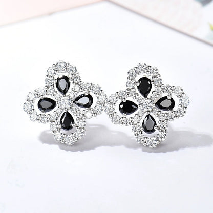 [Lumi Jewels]BOUCLES D'OREILLES CRÉOLES MOTIF COMPLET DIAMANT 16MM