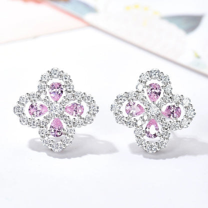[Lumi Jewels]BOUCLES D'OREILLES CRÉOLES MOTIF COMPLET DIAMANT 16MM