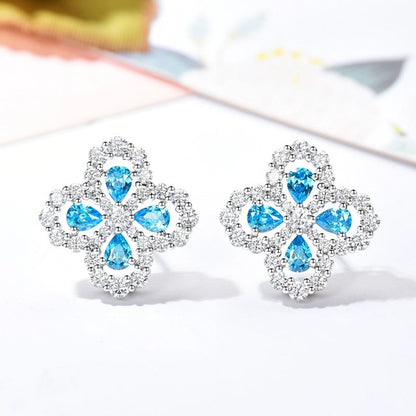 [Lumi Jewels]BOUCLES D'OREILLES CRÉOLES MOTIF COMPLET DIAMANT 16MM