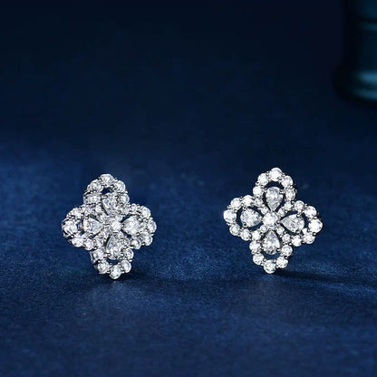 [Lumi Jewels]BOUCLES D'OREILLES CRÉOLES MOTIF COMPLET DIAMANT 16MM