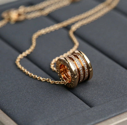 [Lumi Jewels]ZERO 1 PINK GOLD DIAMOND NECKLACE