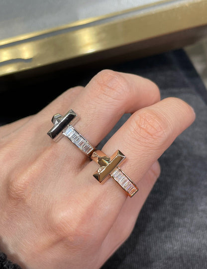 [Lumi Jewelry]T1 WIDE 4.5MM DIAMOND RING