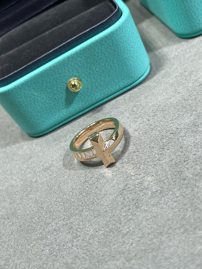 [Lumi Jewelry]T1 WIDE 4.5MM DIAMOND RING