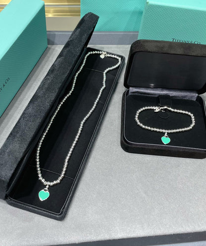 [Lumi Jewelry]RETURN TO TIF SILVER BEAD NECKLACE