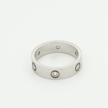 [Lumi Jewels]BAGUE LOVE 5,5MM 6 DIAMANTS ARGENT