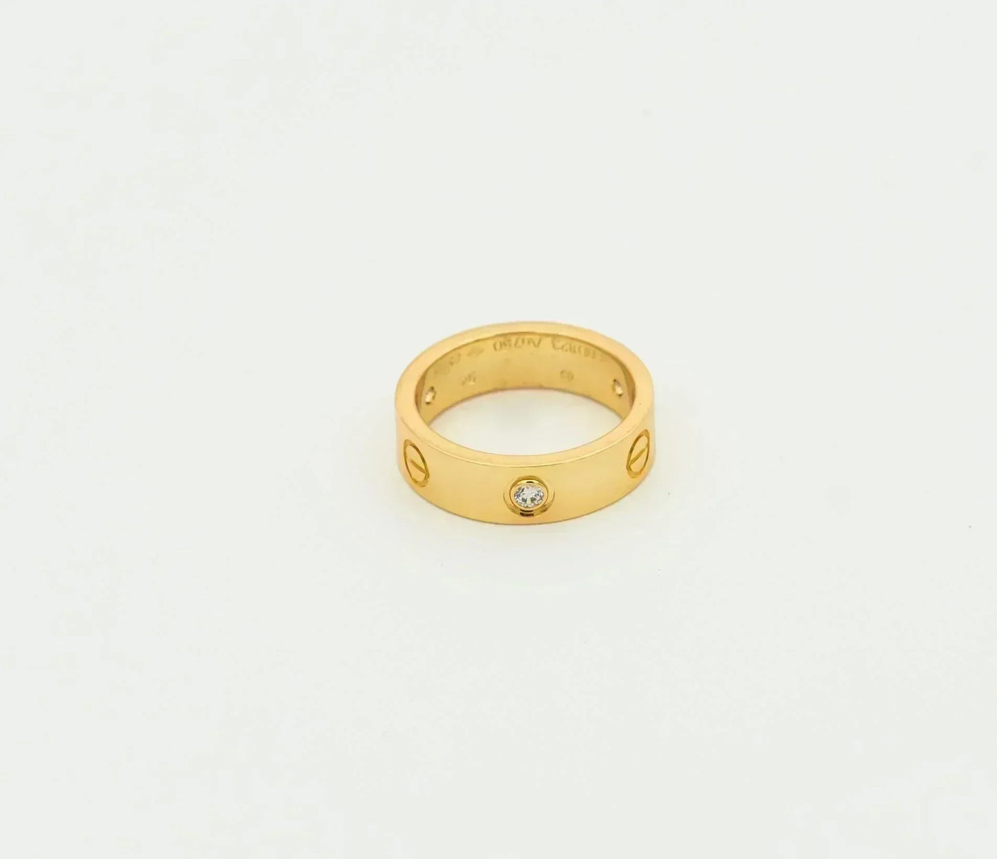 [Lumi Jewels]LOVE RING 5.5MM 3 DIAMONDS GOLD