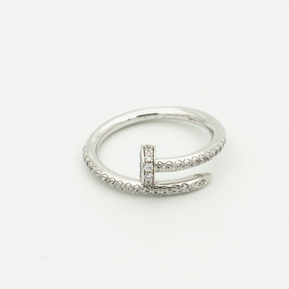 [Lumi Jewels]JUSTE RING 1.8MM SILVER DIAMONDS