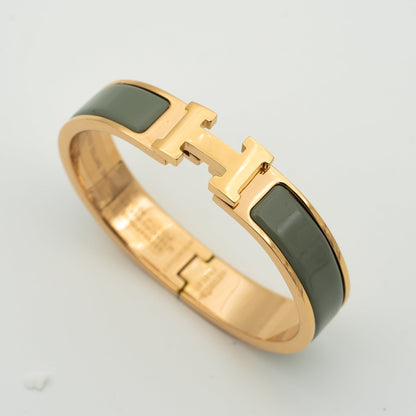 [Lumi Jewels]BRACELET H BLEU VERT 12MM