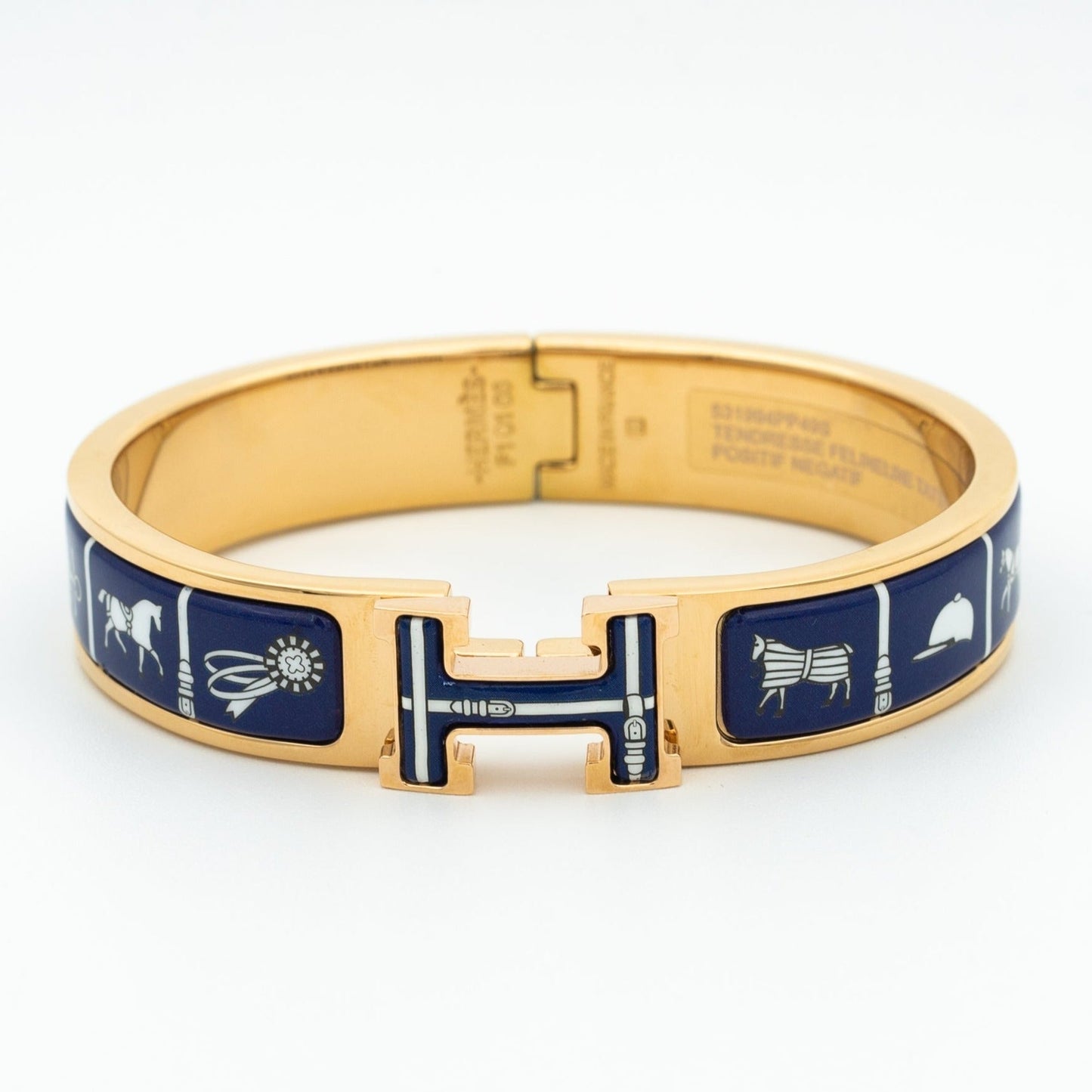 [Lumi Jewels]BRACELET H EN CÉRAMIQUE BLEUE