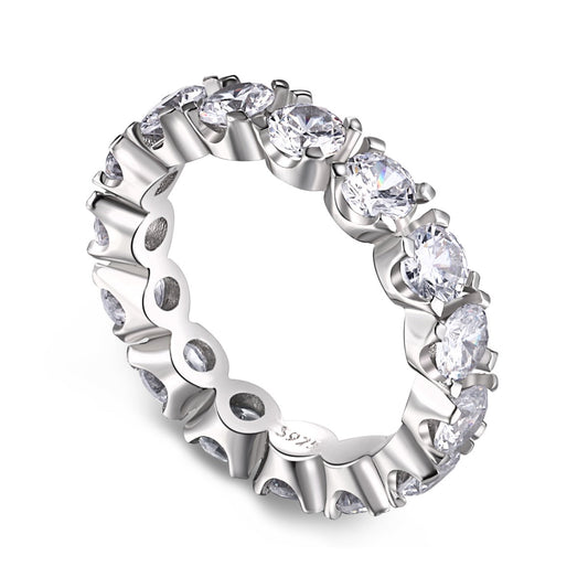 [Lumi Jewels]Eternity Round Cut Tennis Ring