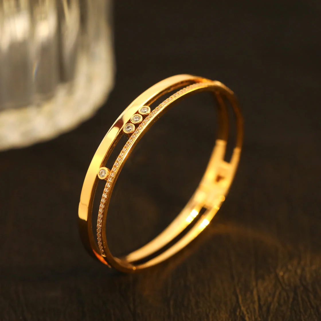 [Lumi Jewels]Move Romane Diamond Bangle Bracelet