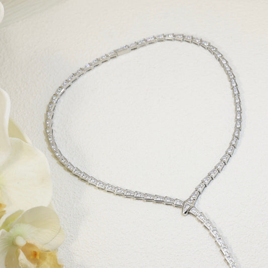 [Lumi Jewels]SERPENTI NECKLACE SILVER DIAMOND