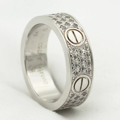 [Lumi Jewels]BAGUE LOVE 5.5MM DIAMANTS SERTIS