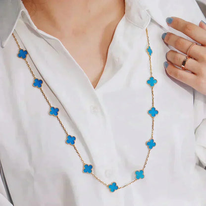 [Lumi Jewels]CLOVER 20 MOTIFS TURQUOISE DORÉ