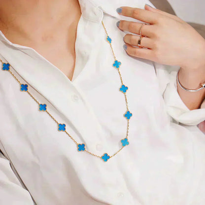 [Lumi Jewels]CLOVER 20 MOTIFS TURQUOISE DORÉ