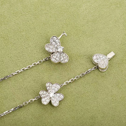 [Lumi Jewels]FRIVOLE SILVER 9 FLOWERS NECKLACE
