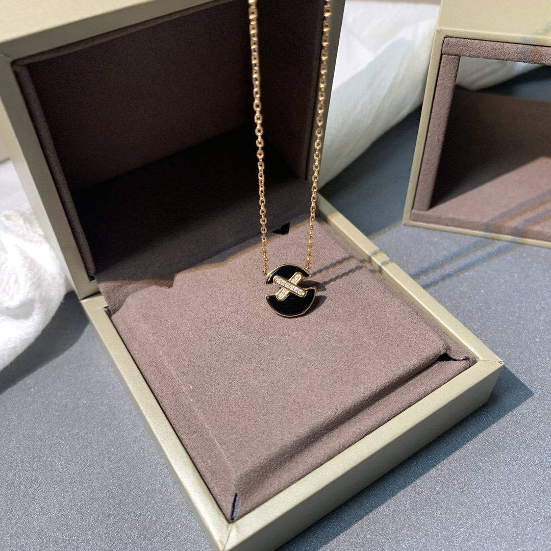 [Lumi Jewels]JEUX COLLIER DIAMANT OR ROSE