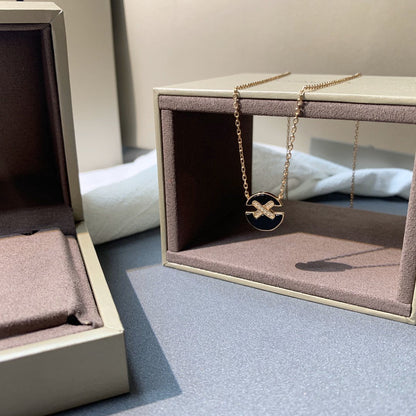[Lumi Jewels]JEUX COLLIER DIAMANT OR ROSE