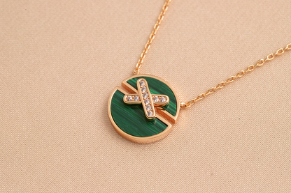[Lumi Jewels]JEUX COLLIER DIAMANT OR ROSE