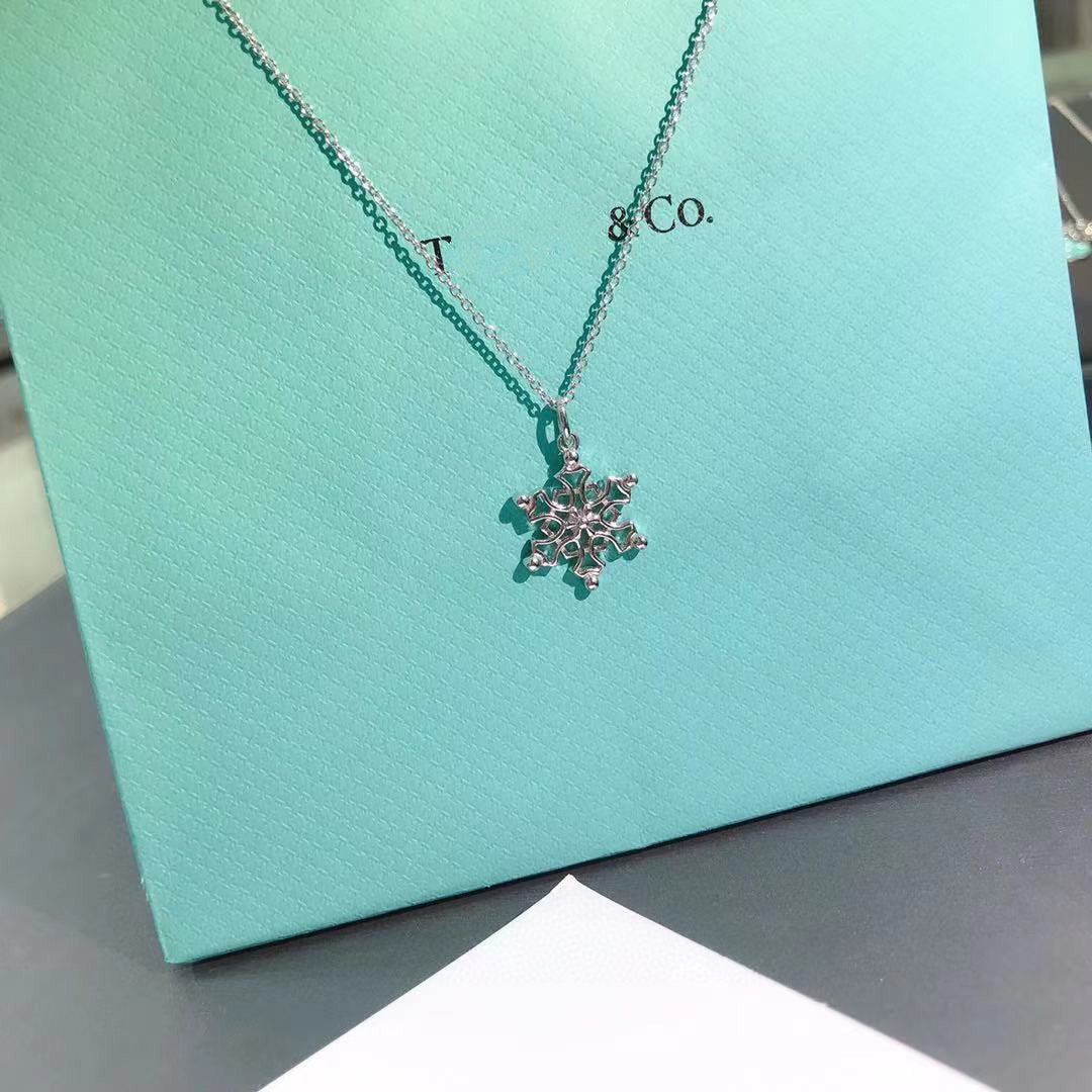 [Lumi Jewelry]STERLING SILVER SNOWFLAKE PENDANT NECKLACE