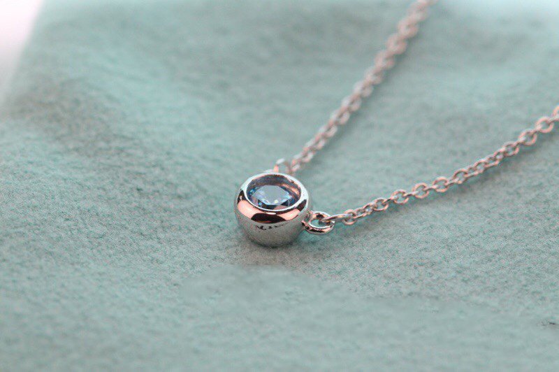 [Lumi Jewelry]ELSA PERETTI SERIES SINGLE DIAMOND SIMPLE NECKLACE