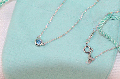 [Lumi Jewelry]ELSA PERETTI SERIES SINGLE DIAMOND SIMPLE NECKLACE