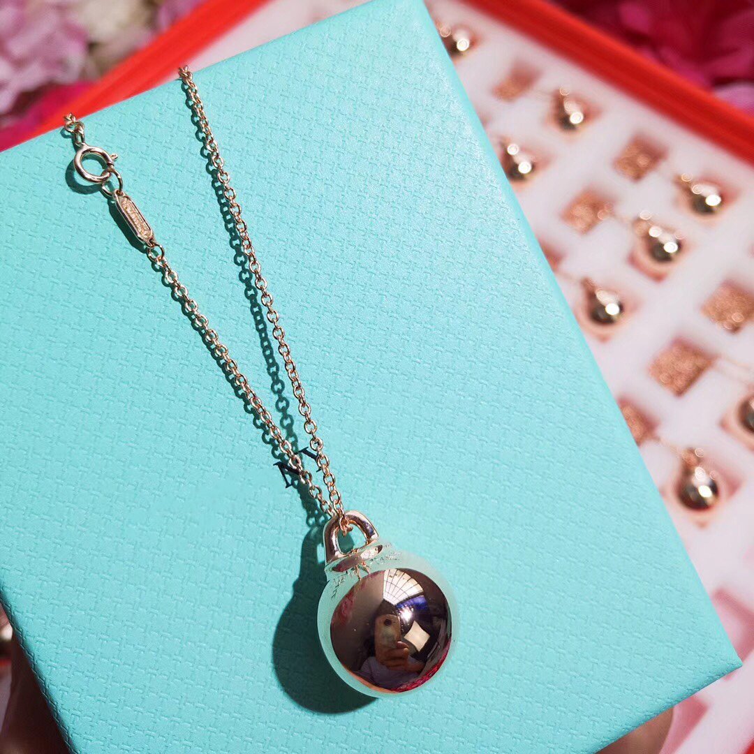 [Lumi Jewelry]HARDWEAR PENDENTIF BALL ROSE NECKLACE