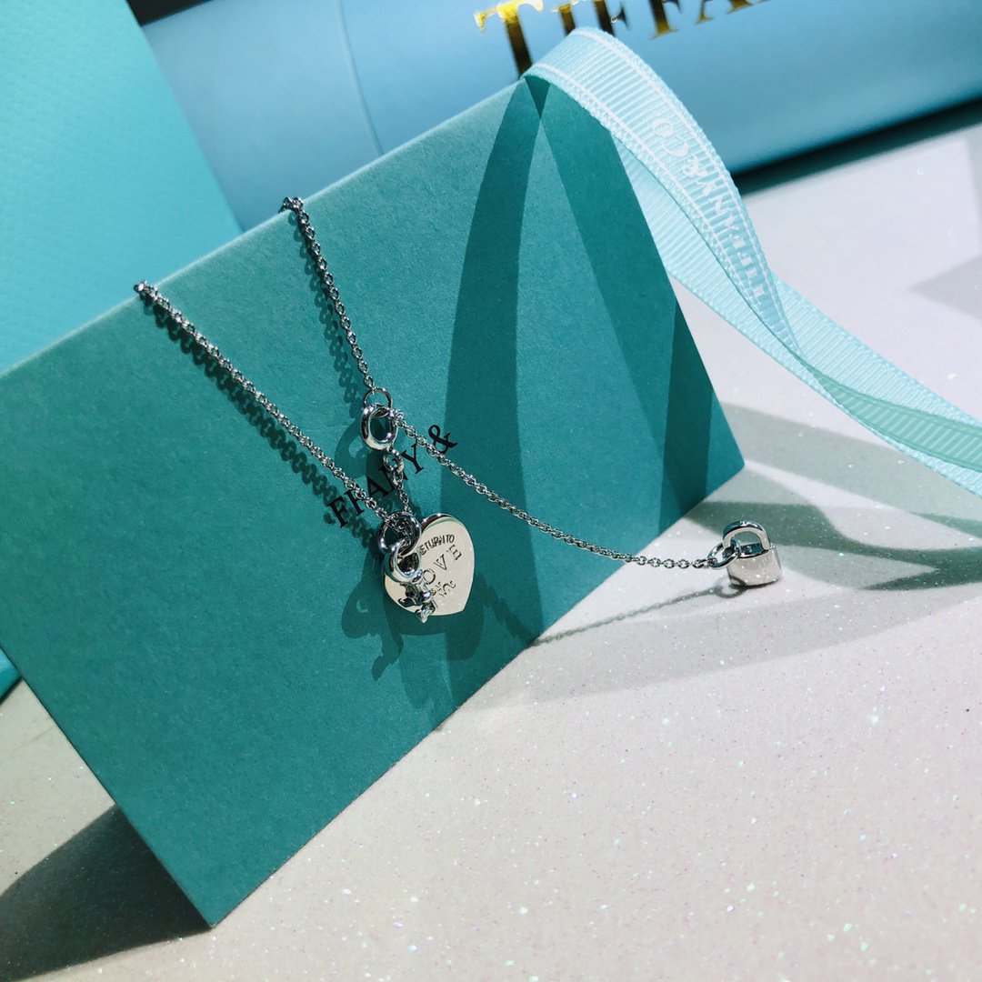 [Lumi Jewelry]LOVE HEART TAG KEY NECKLACE