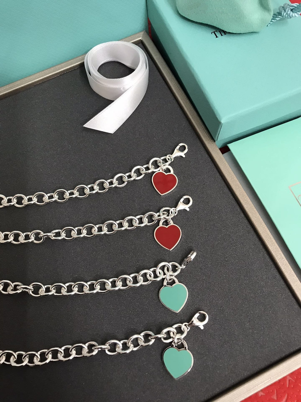 [Lumi Jewelry]HEART TAG BRACELET SILVER MEDIUM