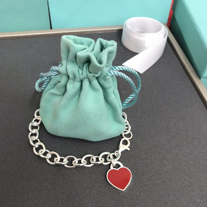 [Lumi Jewelry]HEART TAG BRACELET SILVER MEDIUM