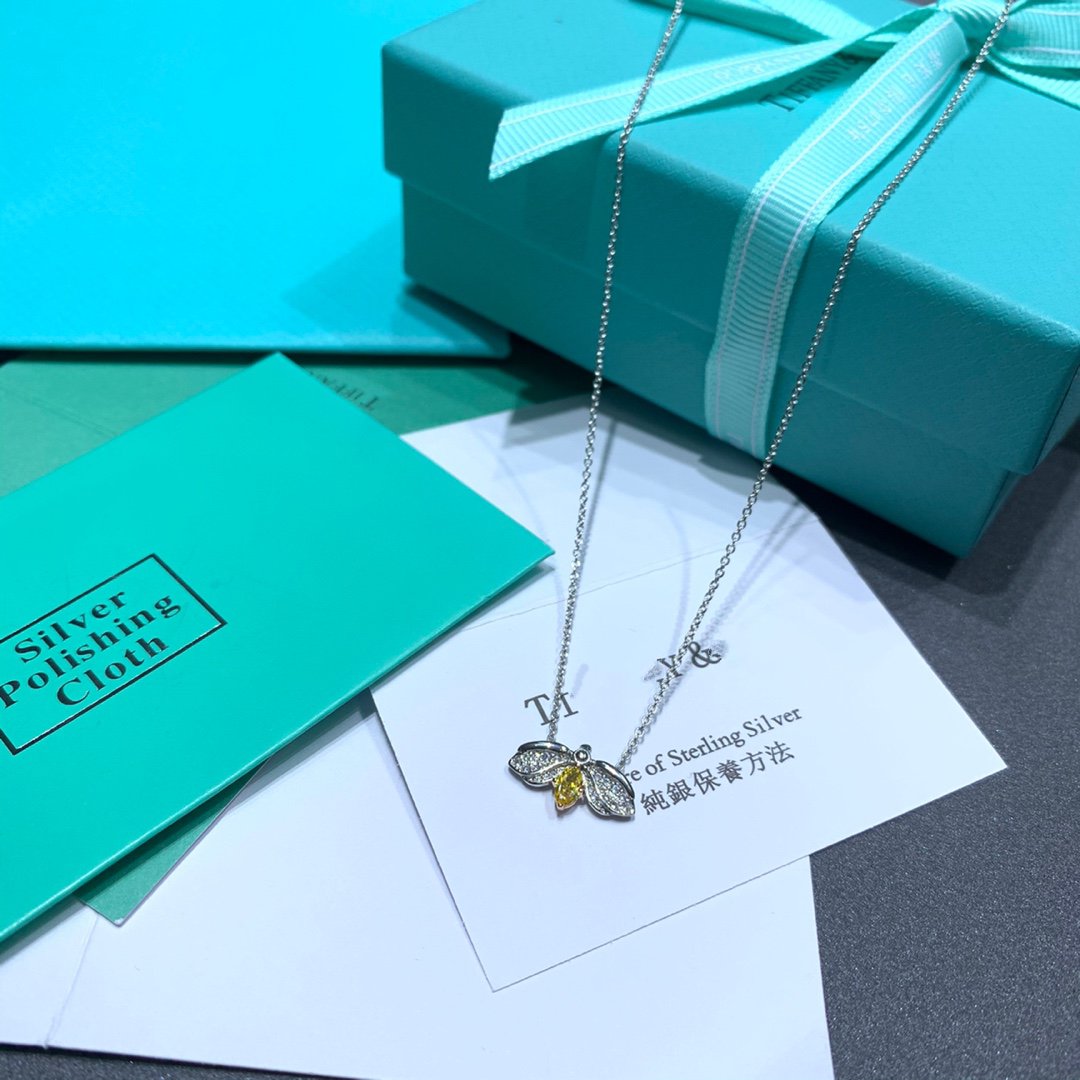 [Lumi Jewelry]PAPER FLOWERS YELLOW DIAMOND FIREFLY PENDANT