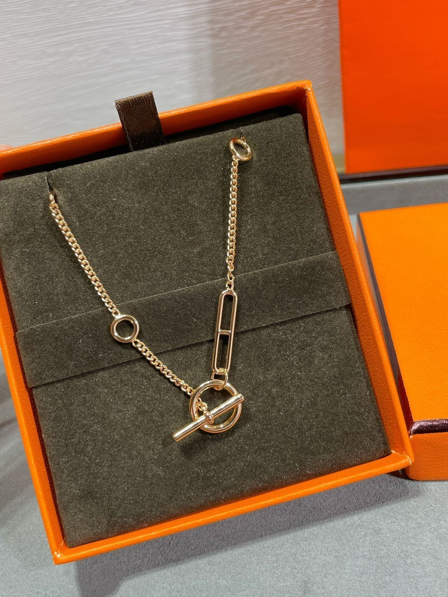 [Lumi Jewels]HM CHAÎNE ANCRE CŒUR EN ARGENT MASSIF