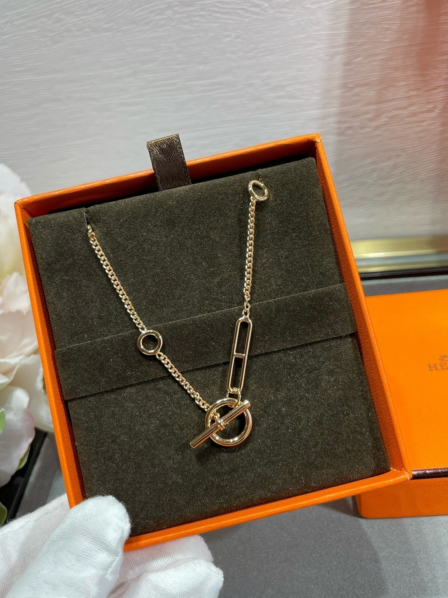 [Lumi Jewels]HM CHAÎNE ANCRE CŒUR EN ARGENT MASSIF