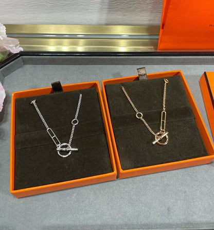 [Lumi Jewels]HM CHAÎNE ANCRE CŒUR EN ARGENT MASSIF