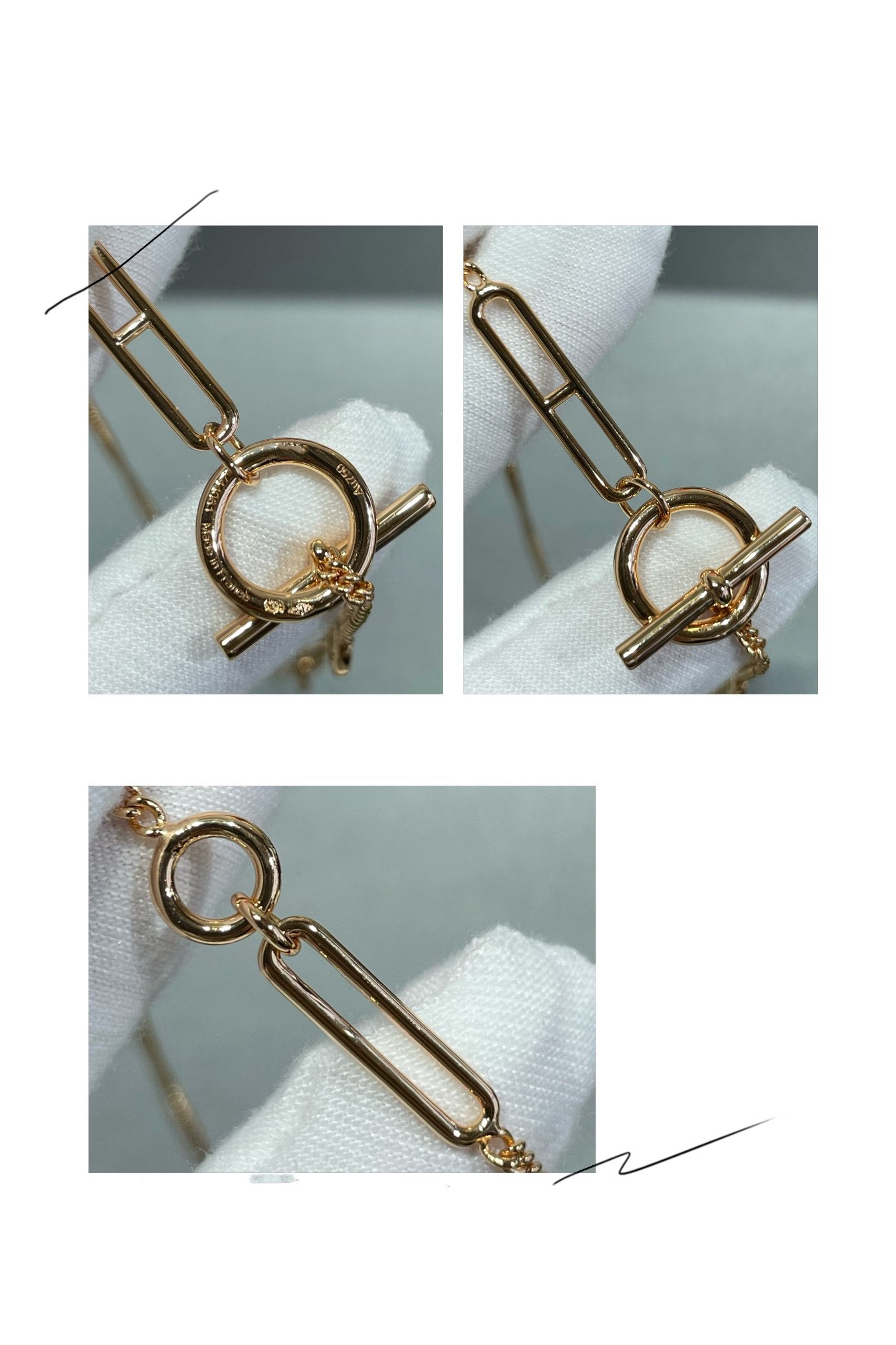 [Lumi Jewels]HM CHAÎNE ANCRE CŒUR EN ARGENT MASSIF