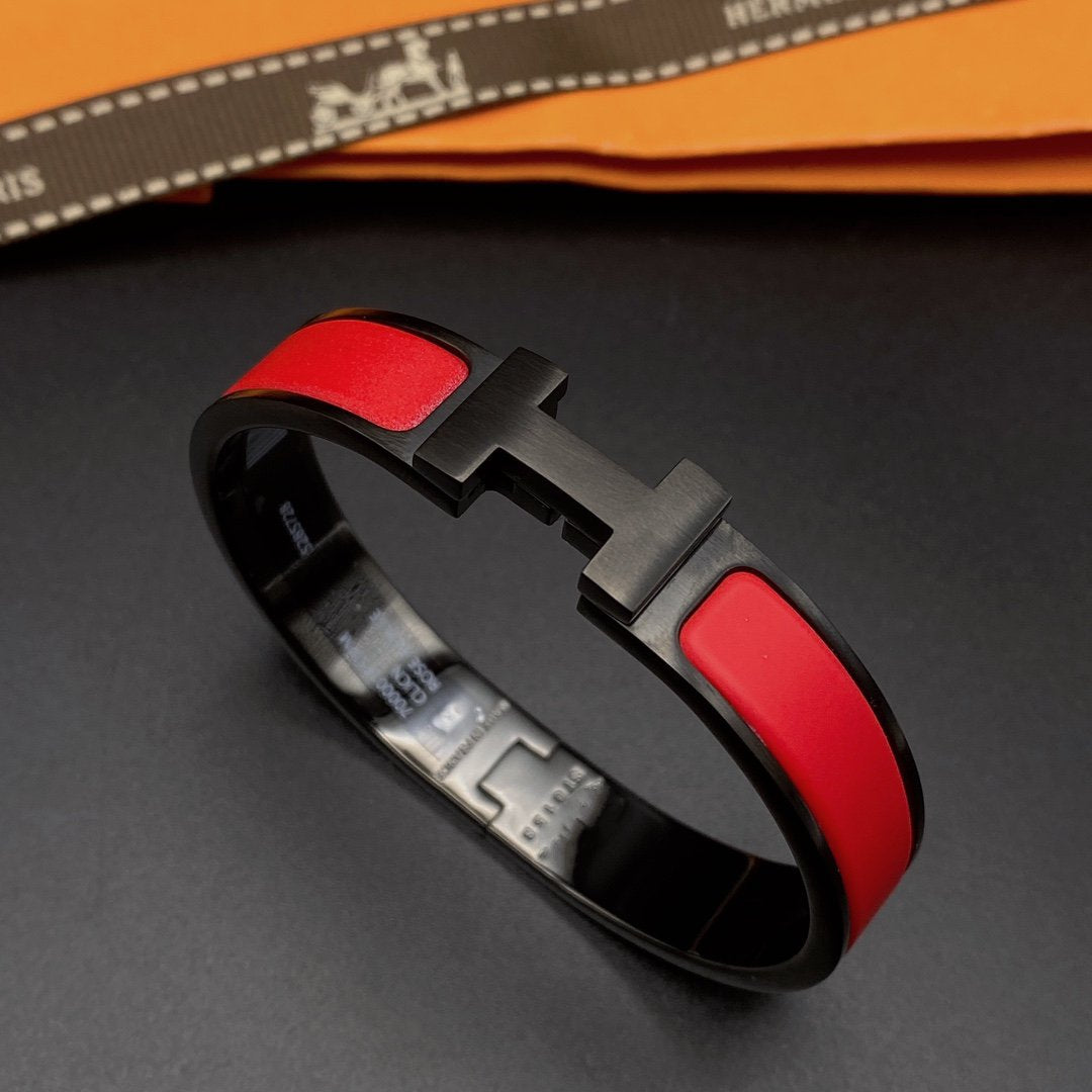 [Lumi Jewels]BRACELET CLIC HM NOIR ROUGE
