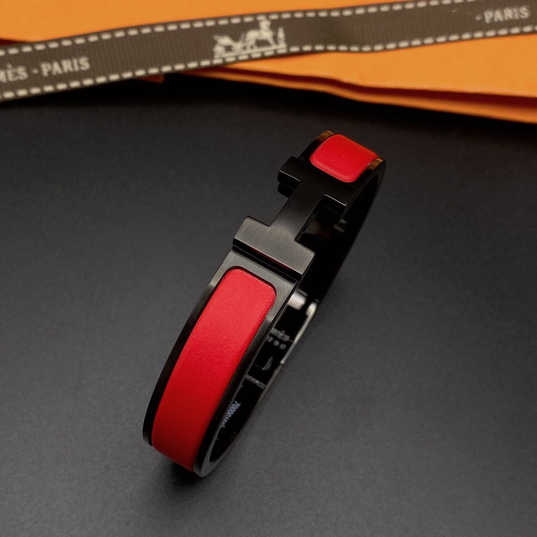 [Lumi Jewels]BRACELET CLIC HM NOIR ROUGE
