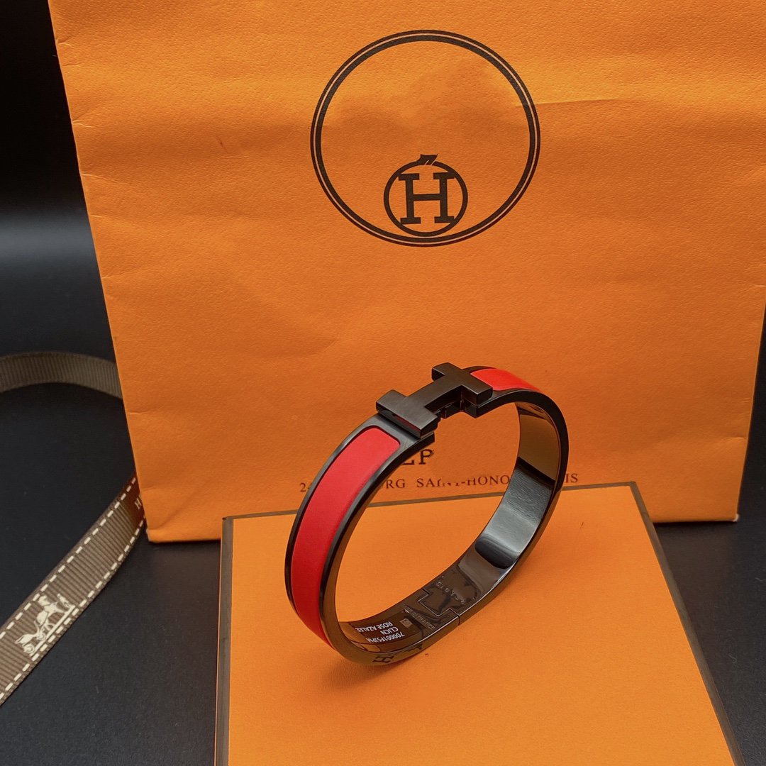[Lumi Jewels]BRACELET CLIC HM NOIR ROUGE