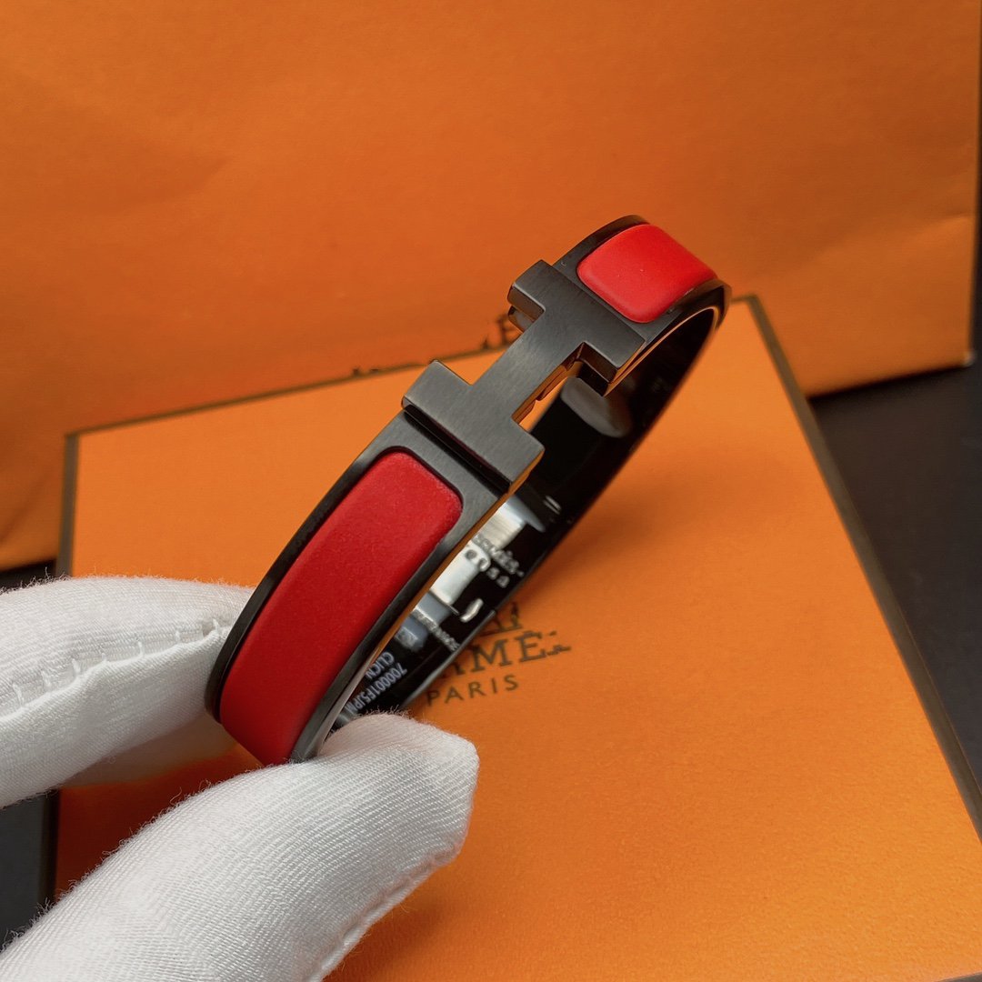 [Lumi Jewels]BRACELET CLIC HM NOIR ROUGE