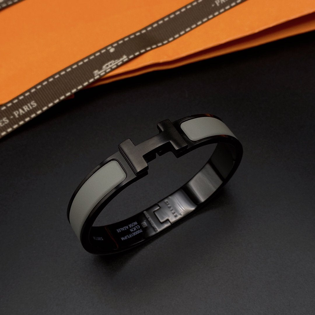 [Lumi Jewels]CLIC HM SO BLACK GREY BRACELET