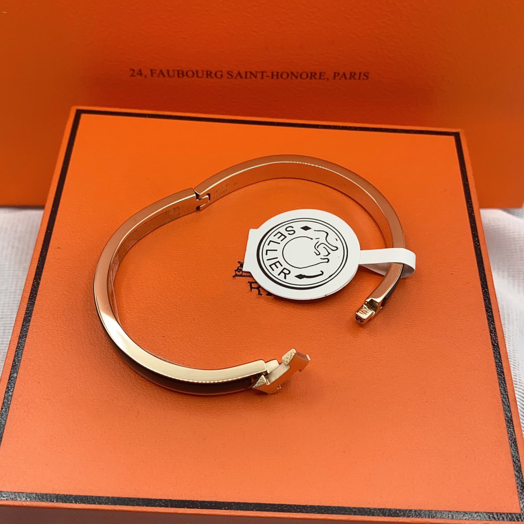 [Lumi Jewels]BRACELET CLIC CLASSIQUE HM NOIR 8MM ÉMAILLÉ