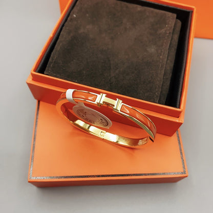 [Lumi Jewels]BRACELET CLASSIQUE ÉMAILLÉ HM CLIC ROUGE 8MM