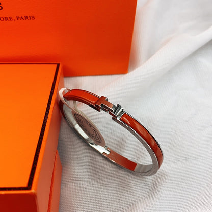 [Lumi Jewels]BRACELET CLASSIQUE ÉMAILLÉ HM CLIC ROUGE 8MM