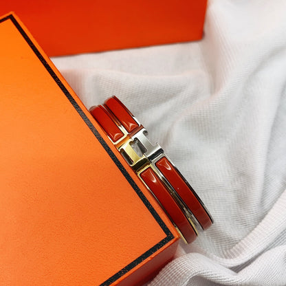 [Lumi Jewels]BRACELET CLASSIQUE ÉMAILLÉ HM CLIC ROUGE 8MM