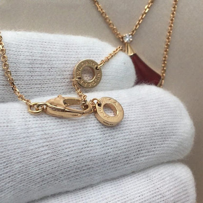 [Lumi Jewels]DREAM NECKLACE CARNELIAN 1 DIAMOND