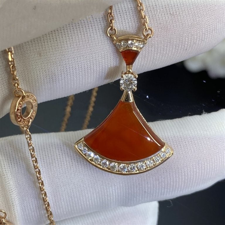 [Lumi Jewels]DREAM NECKLACE CARNELIAN DIAMOND